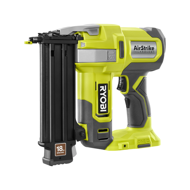 Packshot of Ryobi 18V ONE+ 18 Gauge Cordless Brad Nailer - Tool Only
