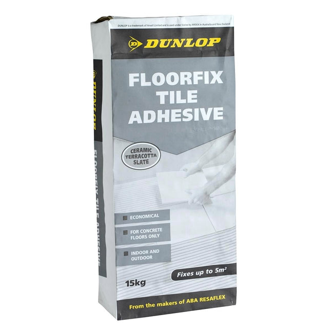 Packshot of Dunlop Floorfix Professional Tile Adhesive 15 kg