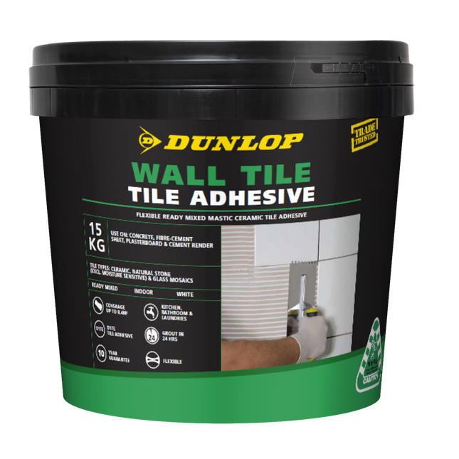 Packshot of Dunlop Wall Tile Adhesive 15kg