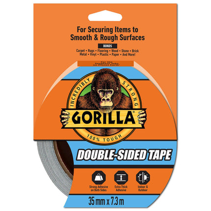 Packshot of Gorilla Double Sided Tape Mount and Bond Instantly 7.3m