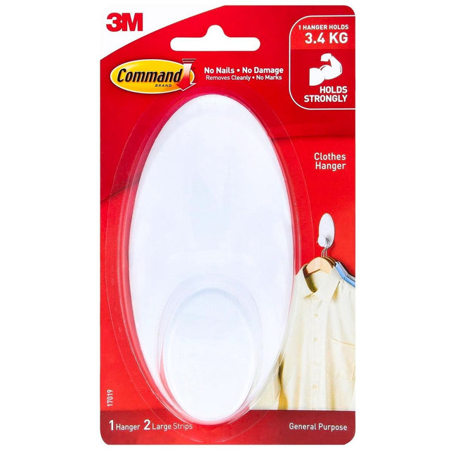 Packshot of Command White Adhesive Clothes Hanger 1 Pack