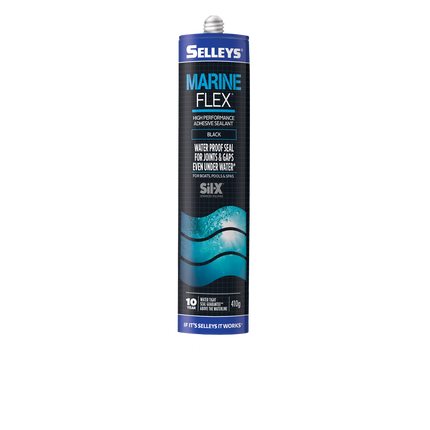 Selleys Black Marine Flex For Boats Pools and Spas Water Proof Sealant Sil-X