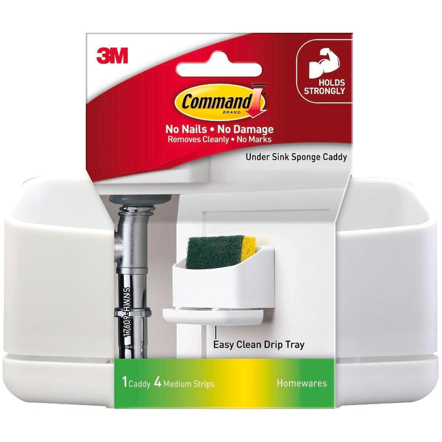 Packshot of Command White Adhesive Sponge Caddy 1 Pack