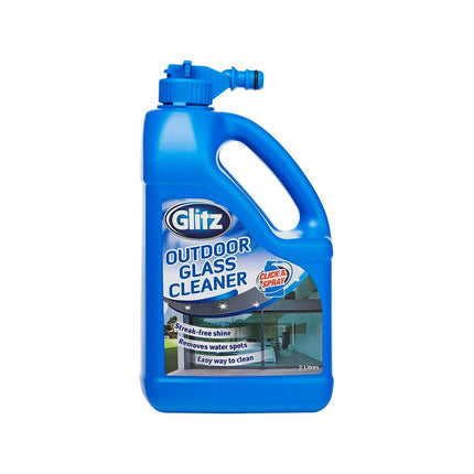 Packshot of Glitz Outdoor Glass Cleaner Ready To Use Window Spray 2L