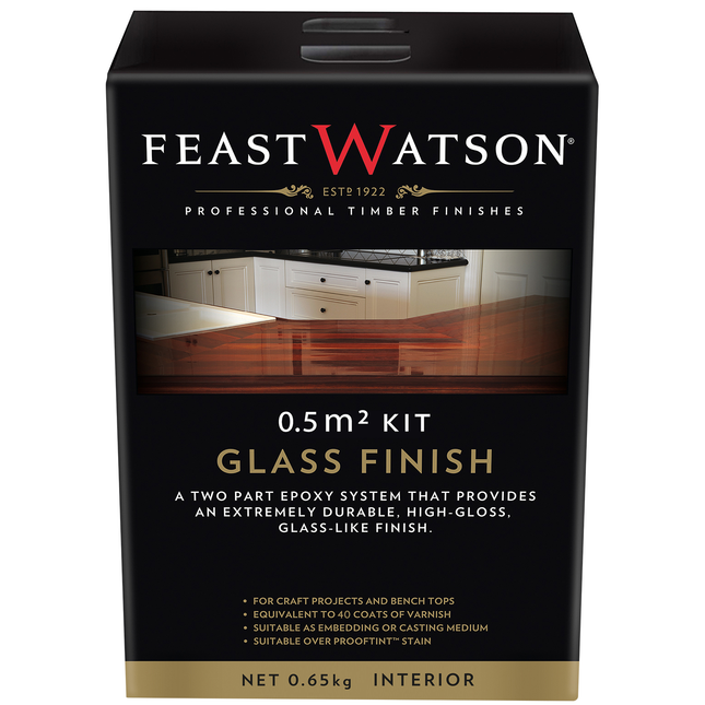 Feast Watson Glass Finish Epoxy Resin Kit 0.5m² clear gloss