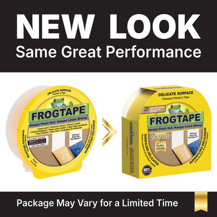 FrogTape Delicate Surface Painter's Tape 24mm x 55m (Yellow) (2)