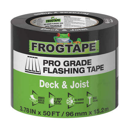 FrogTape Pro Grade Deck and Joist Flashing Tape 96mm x 15.2m black roll