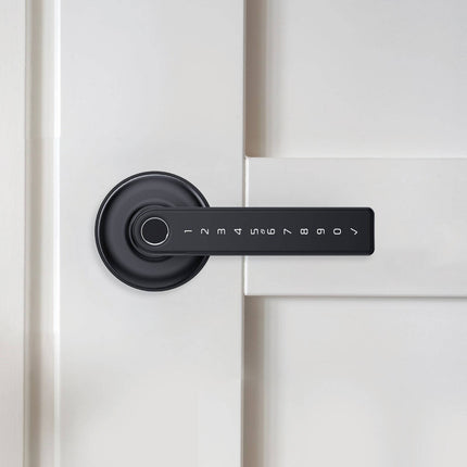 Gainsborough Mode Smart Lever Lock in Graphite finish with keypad and fingerprint sensor (4)