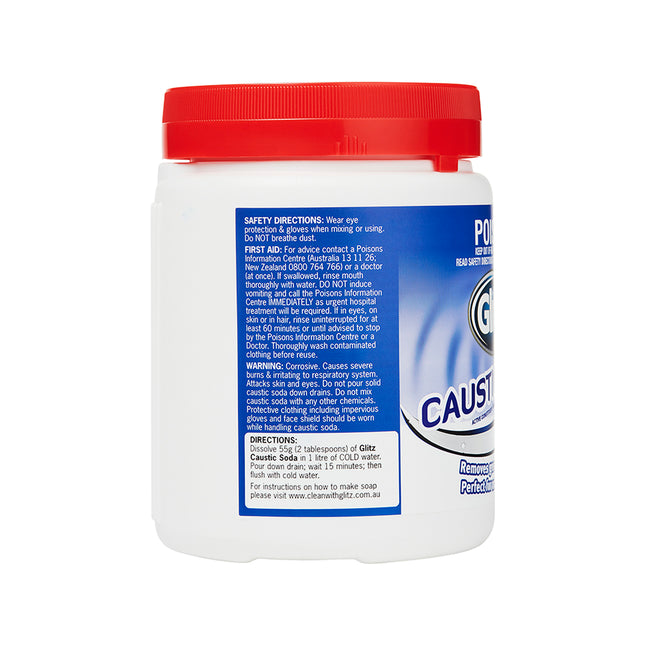 Glitz Caustic Soda for Drains and Heavy Duty Cleaning 500g (2)