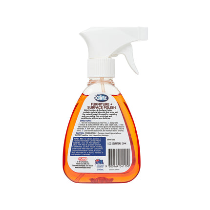 Glitz Furniture Polish Deep Wood Shine Formula 250ml (2)