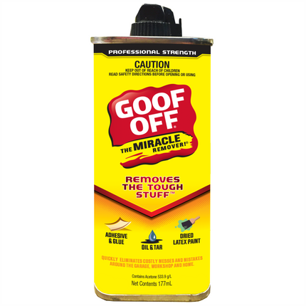 Goof Off Professional Strength Adhesive Remover 177ml can