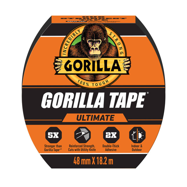 Gorilla Ultimate Tape black 48mm x 18.2m roll
