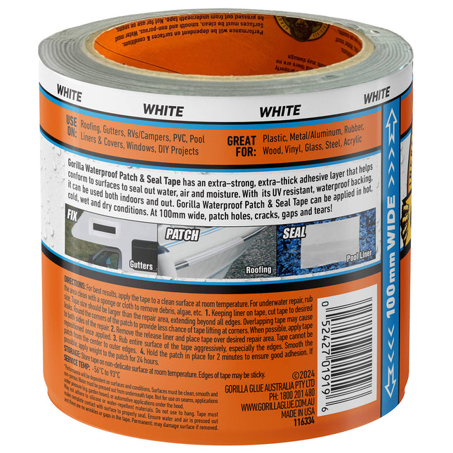 Gorilla White Patch and Seal Tape for Waterproof Repairs 3m (2)