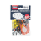 Grunt Mini Reflecta Flat Bungee Strap 4 pack with fluoro fabric and reflective tape