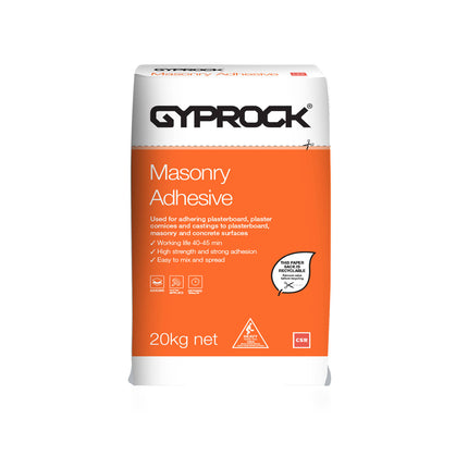 Gyprock Masonry Adhesive 20kg dry powder bag