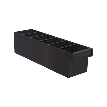 Handy Storage small grey plastic spare parts tray with removable dividers