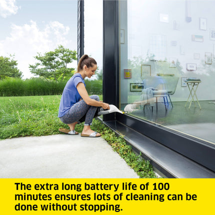 Karcher WV 6 Plus white cordless window vac with spray bottle and microfibre cloth (3)