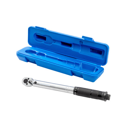 Kincrome 1/4 inch drive micrometre torque wrench MTW200I with blue barrel and blow-moulded case (2)