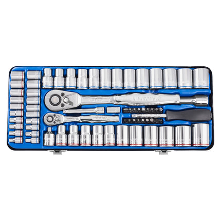 Kincrome 69 piece 1/4 and 1/2 inch drive metric and imperial socket set in carry case (2)