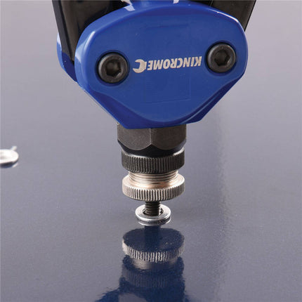 Kincrome K4900 68 piece twin handle nut riveter kit with mandrels and rivet nuts in blow mould case (3)