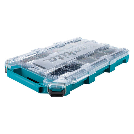 Makita MAKTRAK Low Profile Medium Organiser T-90059 with clear lid and removable bins