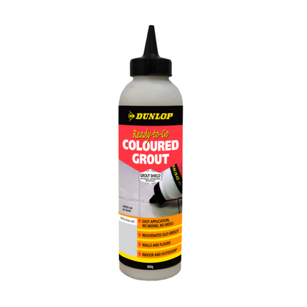 Dunlop Ready-to-Go Coloured Grout, Anti-Mould No-Mix - 800g