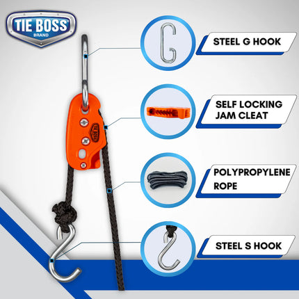 Tie Boss 1/4 In Tie Down 68 kg Max Load