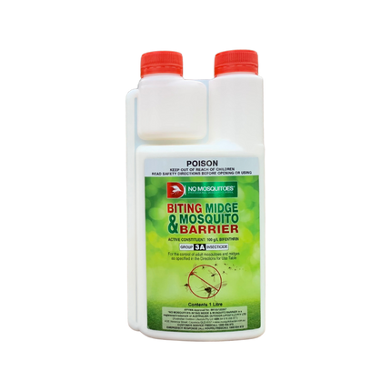 No Mosquitoes Biting Midge & Mosquito Barrier Spray 1L concentrate bottle