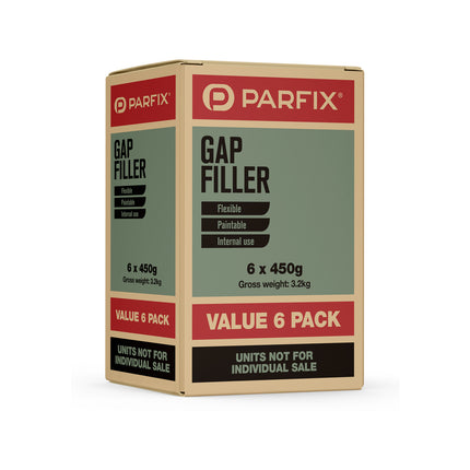 Parfix Gap Filler White 450g tube, 6 pack