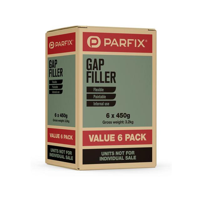 Parfix Gap Filler White 450g tube, 6 pack