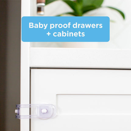 Perma Child Safety 12cm Adhesive Universal Flexi Locks 4 pack in retail packaging (3)