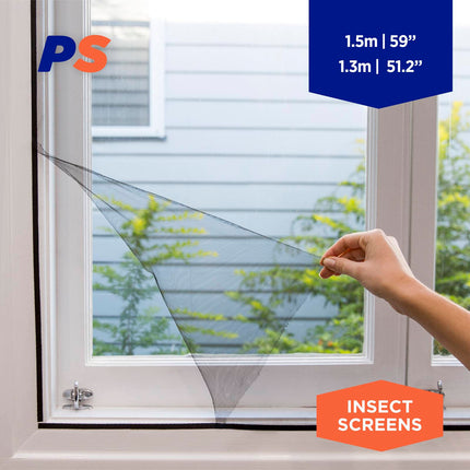 Permastik Removable Insect Screen Kit 1.5m x 1.3m (Black) (2)