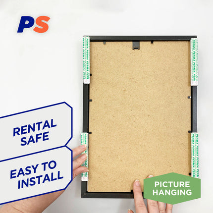 Permastik Thin Picture Strips 30 Pairs pack, white self-adhesive picture hanging strips (3)