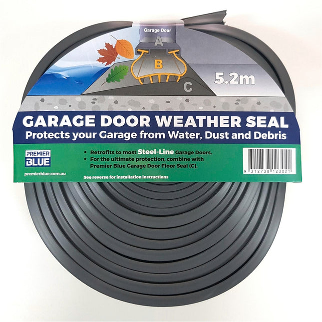 Premier Blue 5.2m garage door weather seal for Steel Line doors