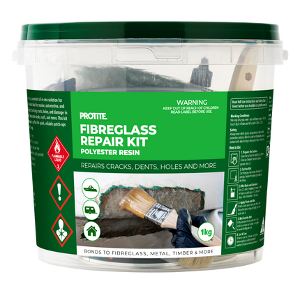 Protite Large Fibreglass Repair Kit 1kg pack front view