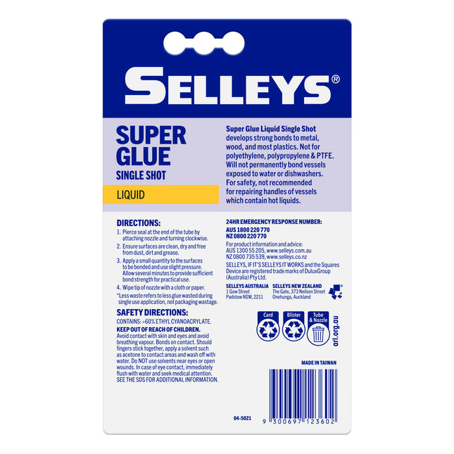 QuickFix 10 Second Supa Glue Mini Tubes 5ml - 5 Packs x 1ml (2)