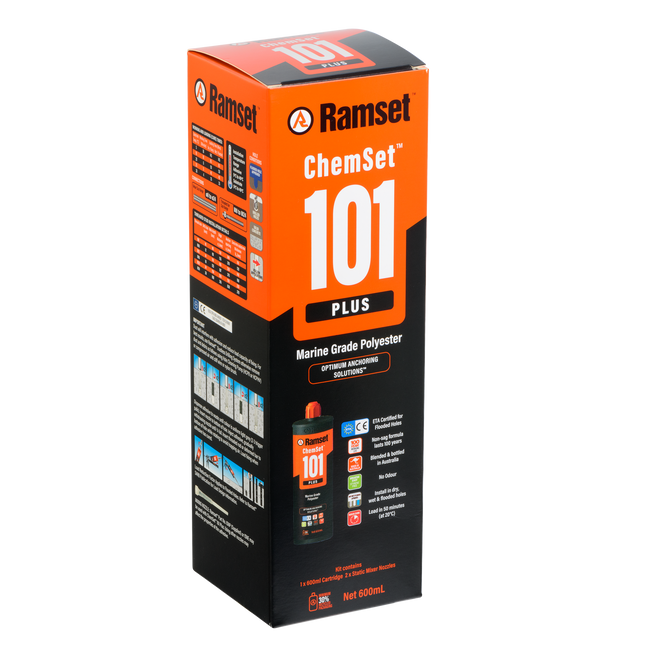 Ramset ChemSet 101 Plus Polyester Anchoring Adhesive 600ml Cartridge (2)