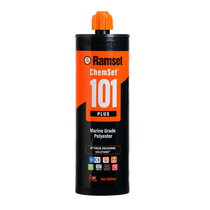 Ramset ChemSet 101 Plus 600ml polyester anchoring adhesive cartridge