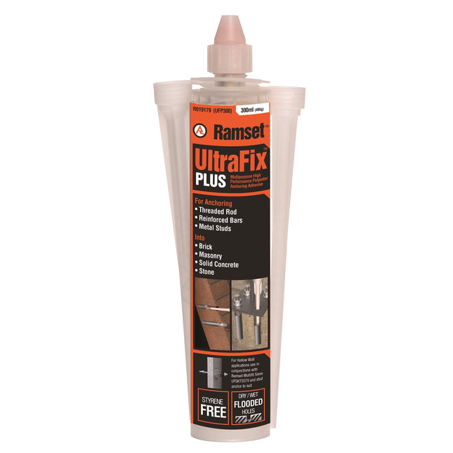 Ramset UltraFix Plus 300ml polyester chemical anchoring adhesive cartridge