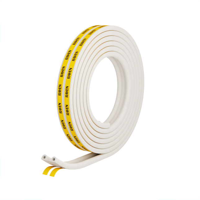 Raven RP48 Self Adhesive Door & Window Weather Strip 5m White (2 x 2.5m) (2)