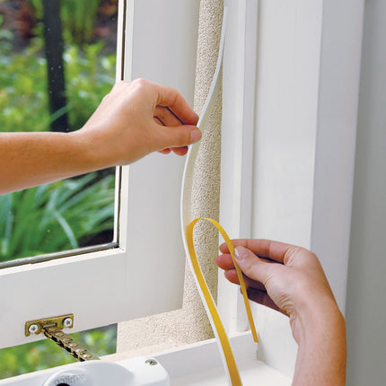 Raven RP59 Self Adhesive Window & Door Weather Strip 5m (2 x 2.5m) [White] (3)