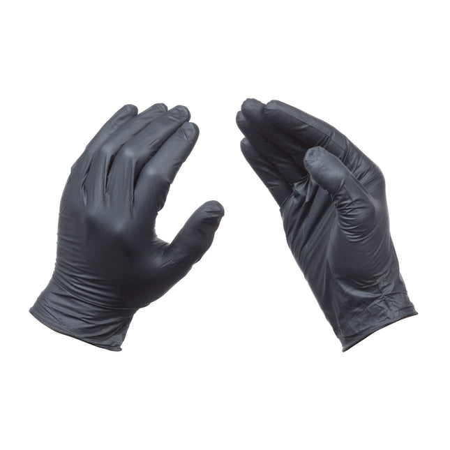 Rhino Gloves Black Nitrile Disposable Gloves Medium 100 pack box (2)