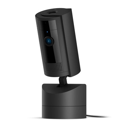 Ring Pan-Tilt Indoor Camera in black with pan-tilt stand and privacy cover (2)