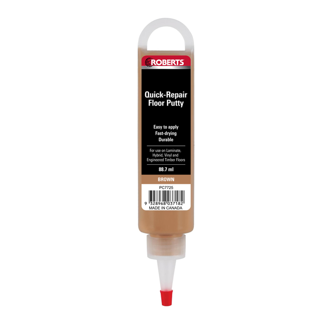 Roberts Quick-Repair Floor Putty Brown 88ml squeeze tube