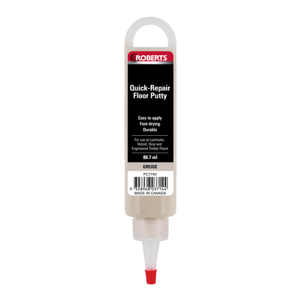 Roberts Quick-Repair Floor Putty Greige 88ml squeeze tube