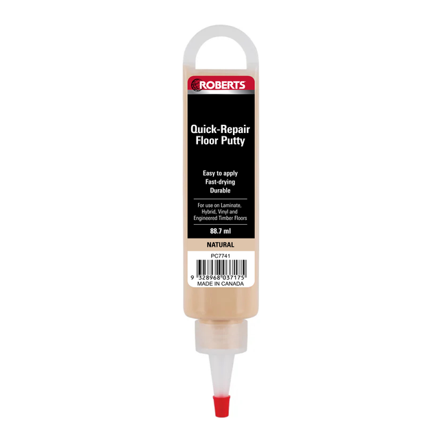 Roberts Quick-Repair Floor Putty Natural 88ml squeeze tube