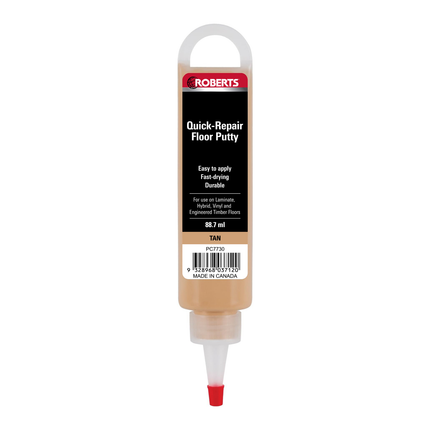 Roberts Quick-Repair Floor Putty Tan 88ml squeeze tube