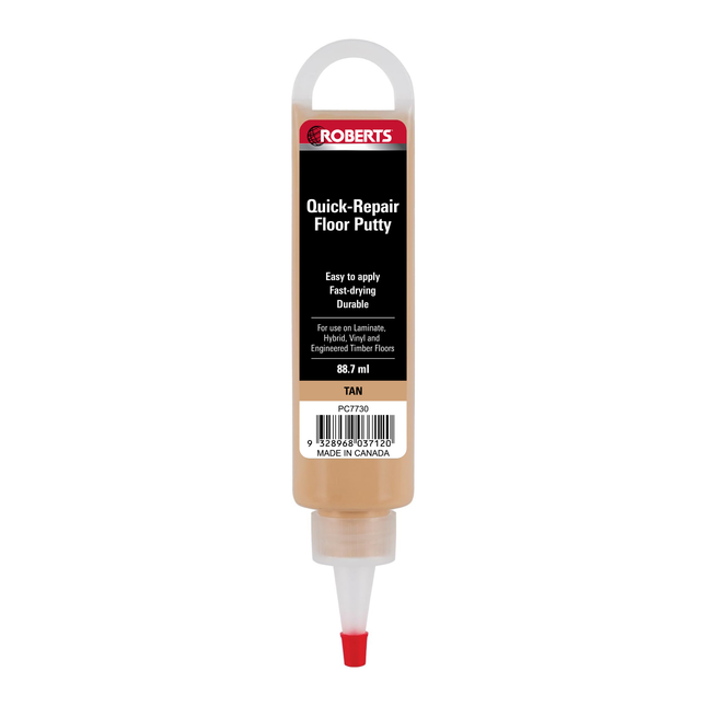 Roberts Quick-Repair Floor Putty Tan 88ml squeeze tube