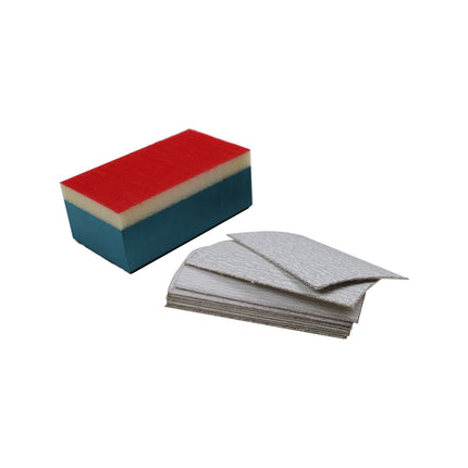 Rocket Sanding Sponge Kit 10 Pack with hook and loop sanding block and assorted grit sheets
