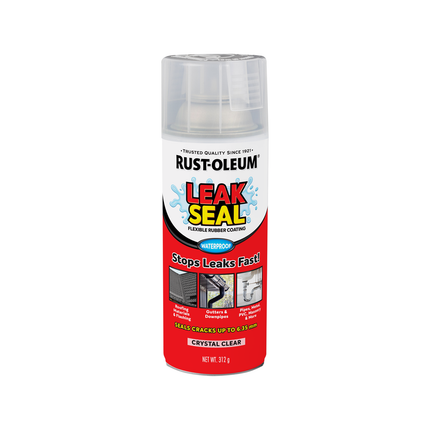 Rust-Oleum LeakSeal Clear Flexible Rubber Coating Spray 312g aerosol can